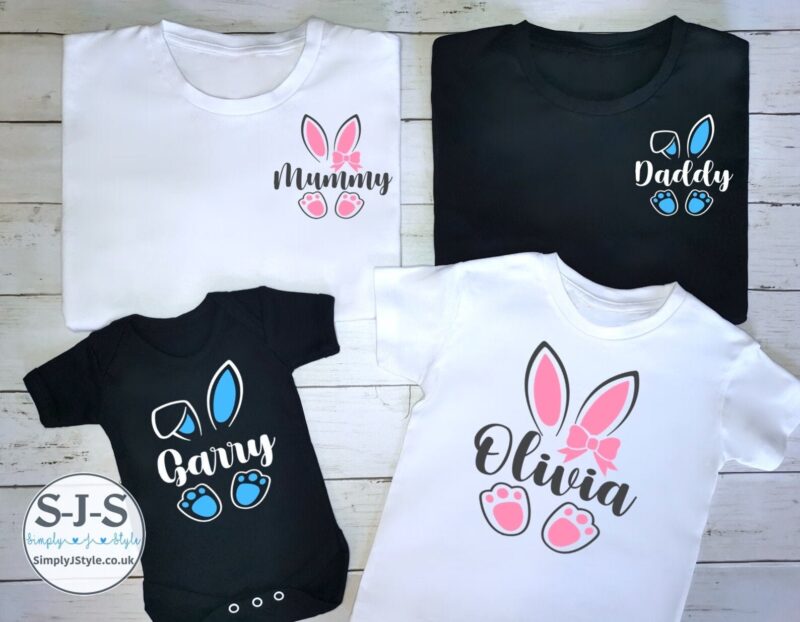 Matching Bunny t-shirts