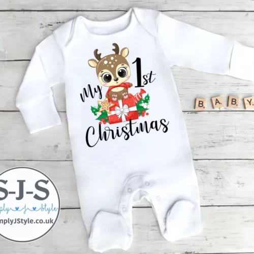 My 1st Christmas Cute Reindeer Outfit