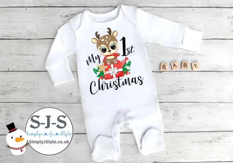 My 1st Christmas Cute Reindeer Outfit