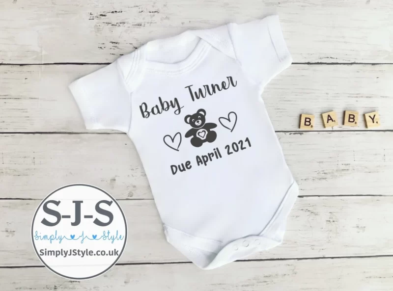 Personalised Baby Announcement Outfit