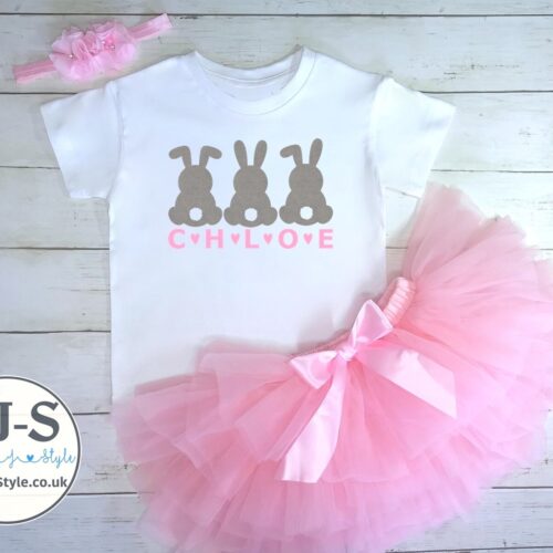 Personalised Bunnies Girl Set