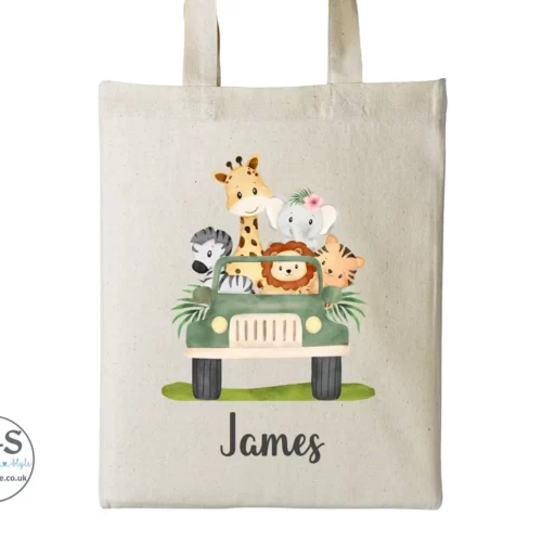 Personalised Safari Animals Car Party Bags