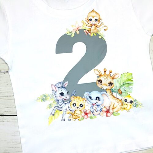 Safari Animals Birthday T-shirt