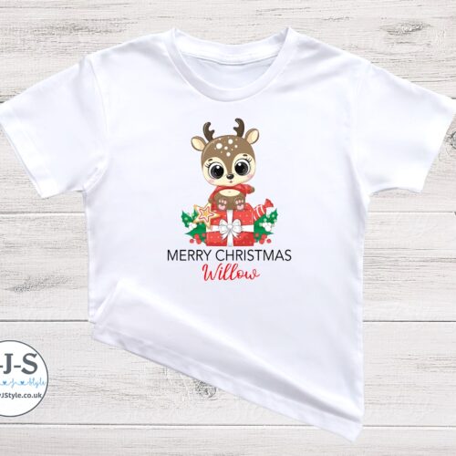 Christmas Reindeer Kids T-shirt