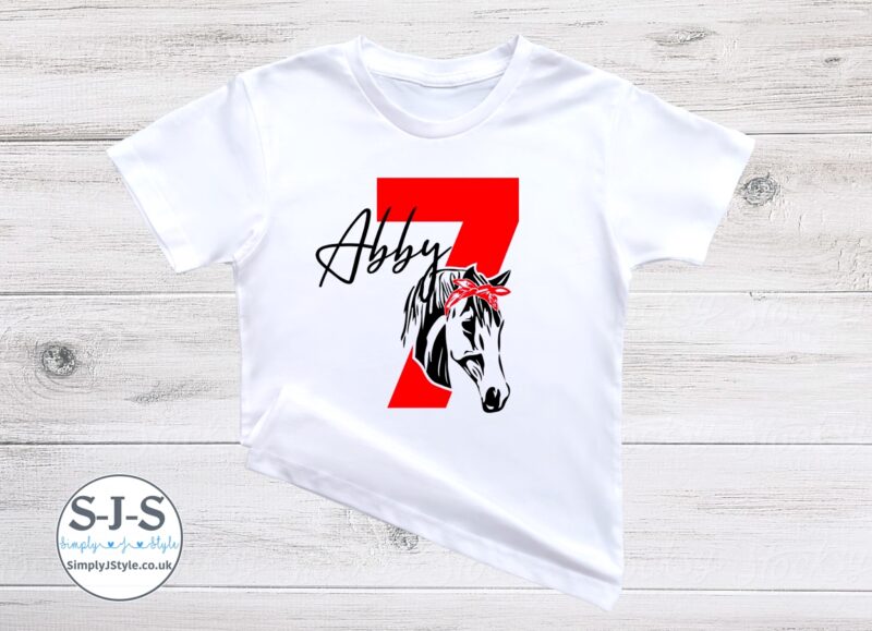 Personalised Horse Birthday T-shirt