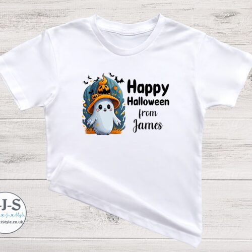 Personalised Happy Halloween Kids T-shirt