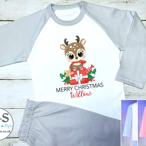 Personalised Merry Christmas Kids Pyjamas