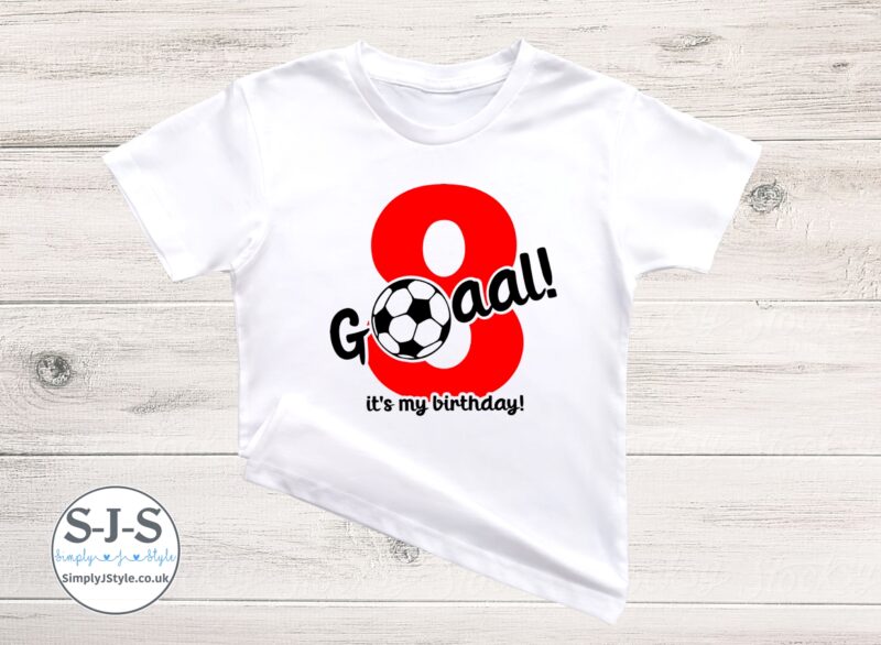 Kids Football Birthday T-shirt