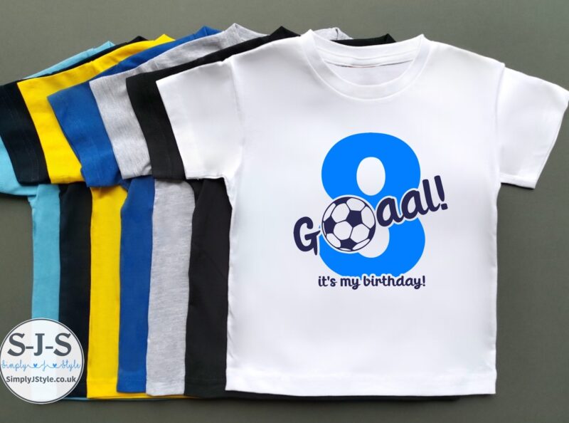 Kids Football Birthday T-shirt